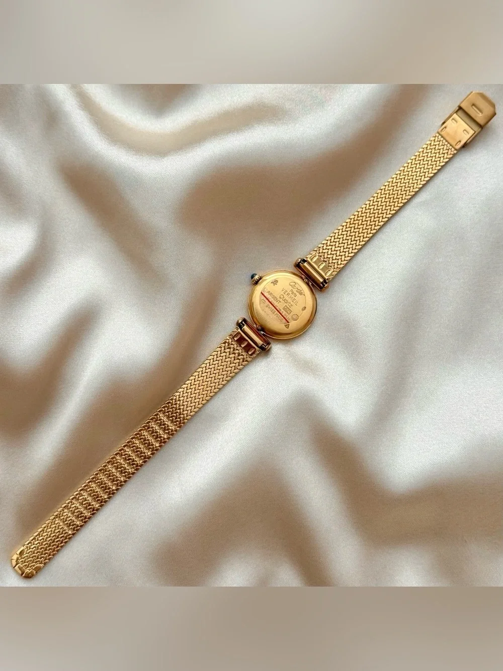 AUTHENTIC VINTAGE CARTIER GOLD WATCH - WITH BOX